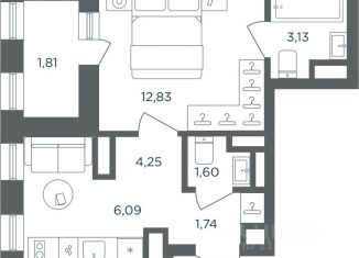 Однокомнатная квартира на продажу, 31.45 м2, Пермь, Дзержинский район