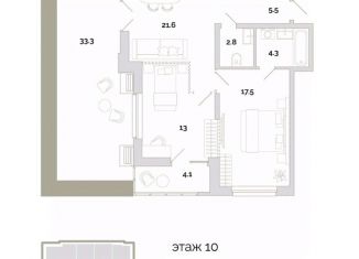Продаю 2-комнатную квартиру, 85.5 м2, Пензенская область