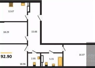 3-ком. квартира на продажу, 96.4 м2, Воронеж, Центральный район