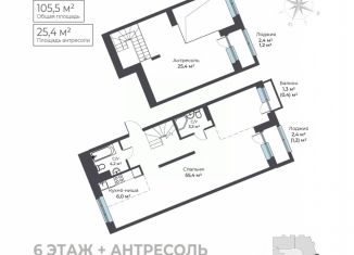 Продаю однокомнатную квартиру, 105.5 м2, Пермский край