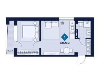 Продается 2-комнатная квартира, 36.59 м2, Свердловская область